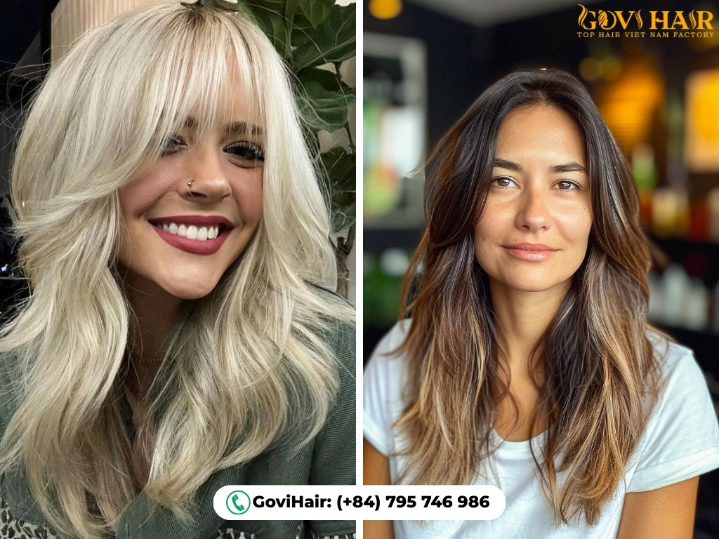 Bangs vs No Bangs: Which One Is Right For You? 9 Layered hair: curtain bangs or clean no bangs