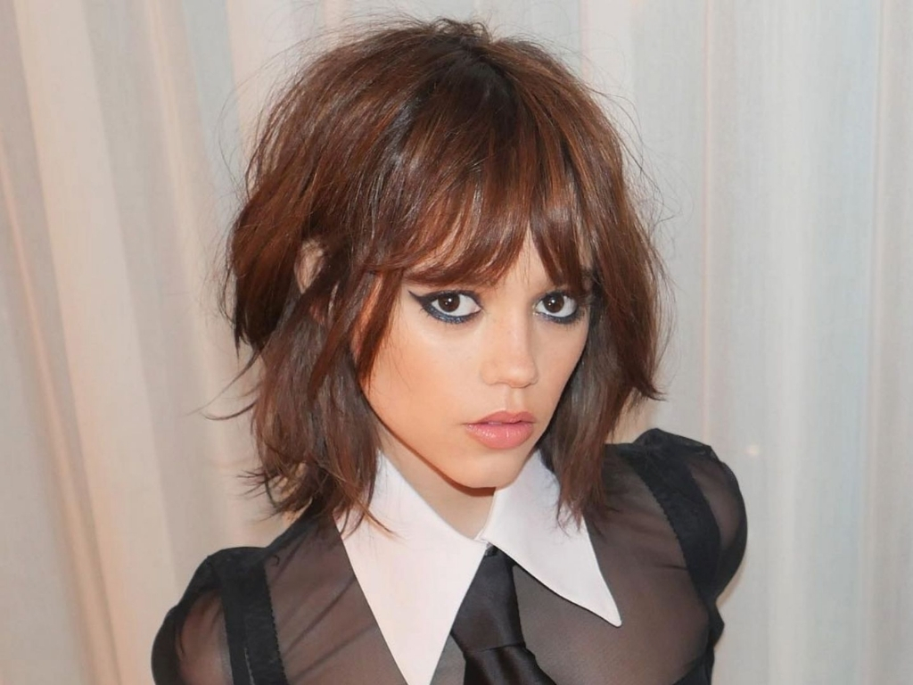 Naturally tousled wolf cut with effortless texture