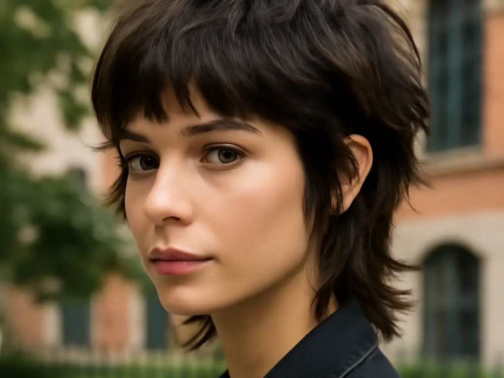 Pixie-scale wolf cut with nape tail