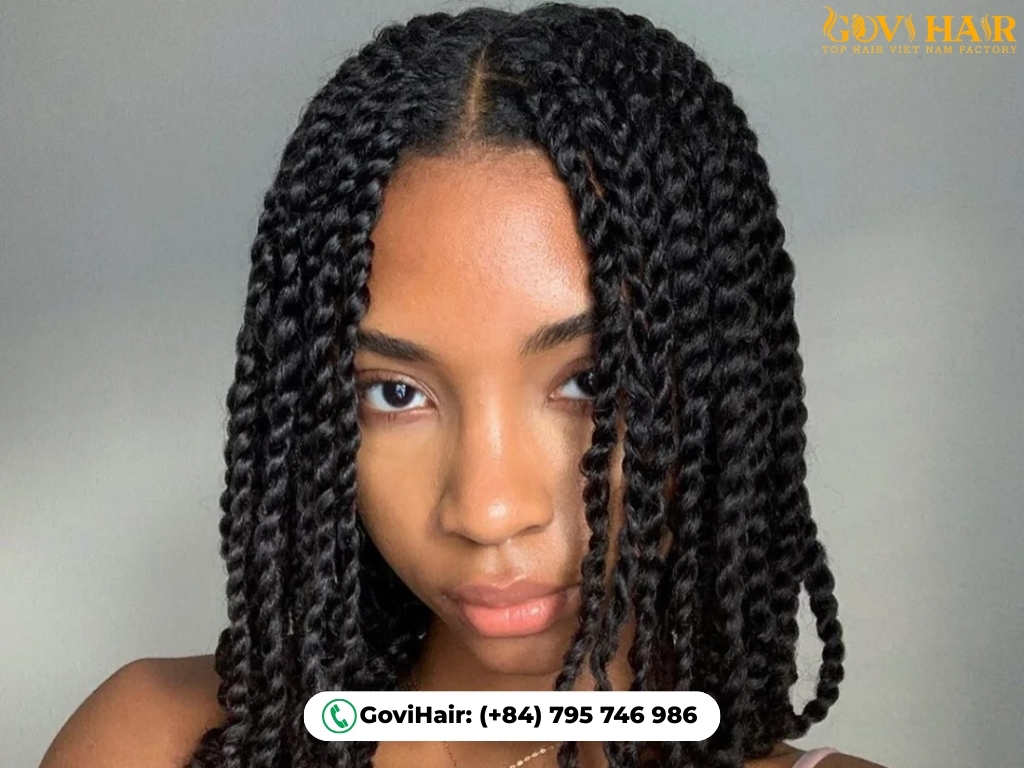 Polished 90s Senegalese hair twists