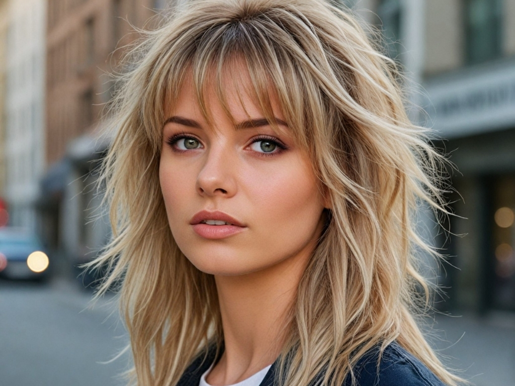 Relaxed wolf cut with soft blended layers