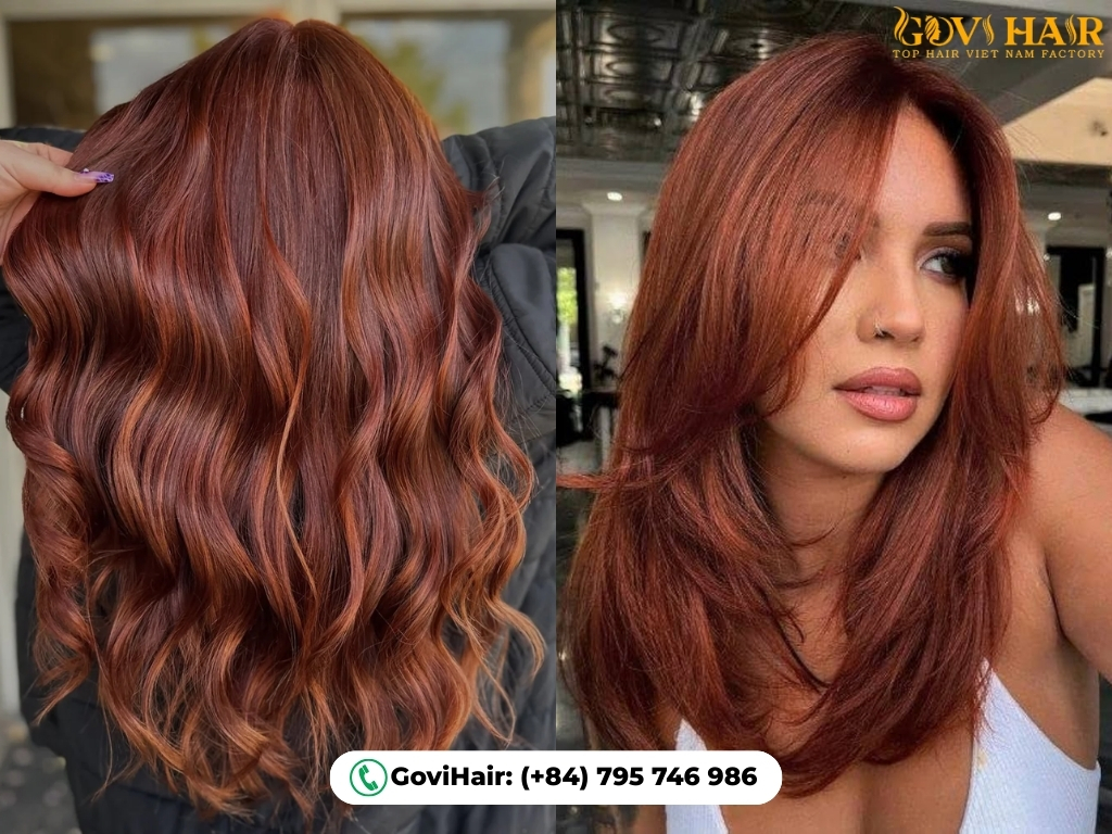 Rich red auburn hair for brunettes