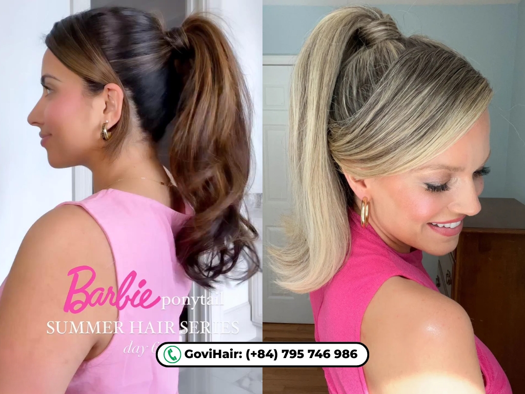 Doll-like perfection with a retro outward flip.