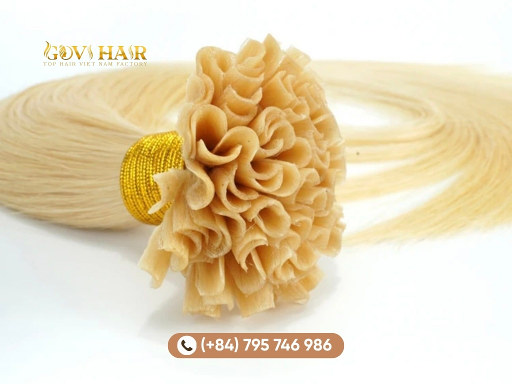 U tip hair extensions application