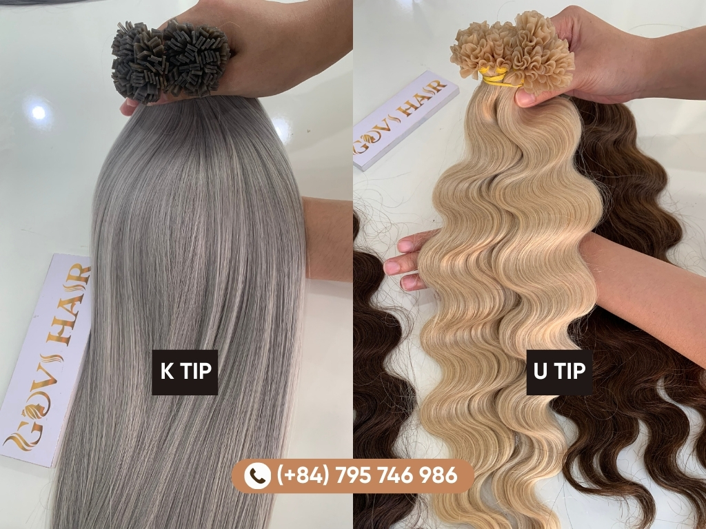 K-Tip extensions vary in bond shape and size