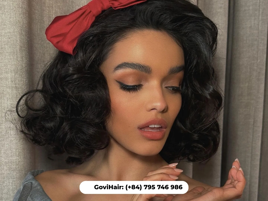 Vintage-inspired chunky wave bob