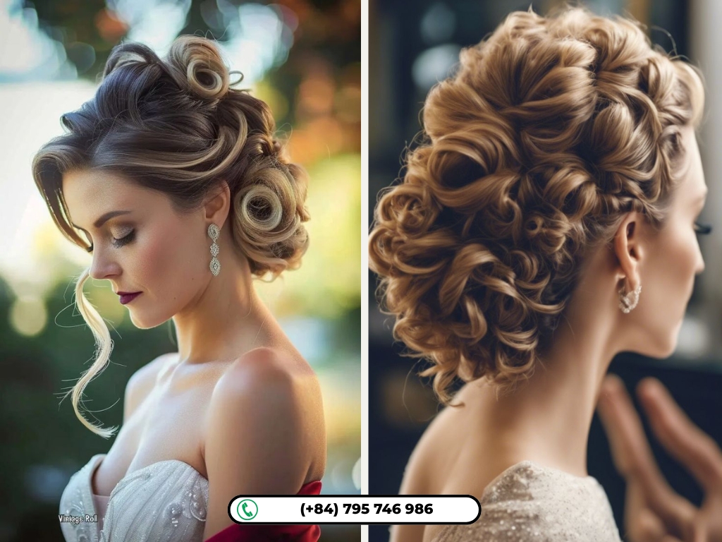 Weave updo for wedding