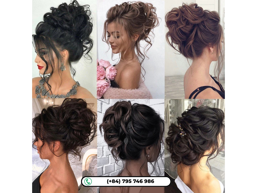 Quick weave updo styles: Textured Weave Updo