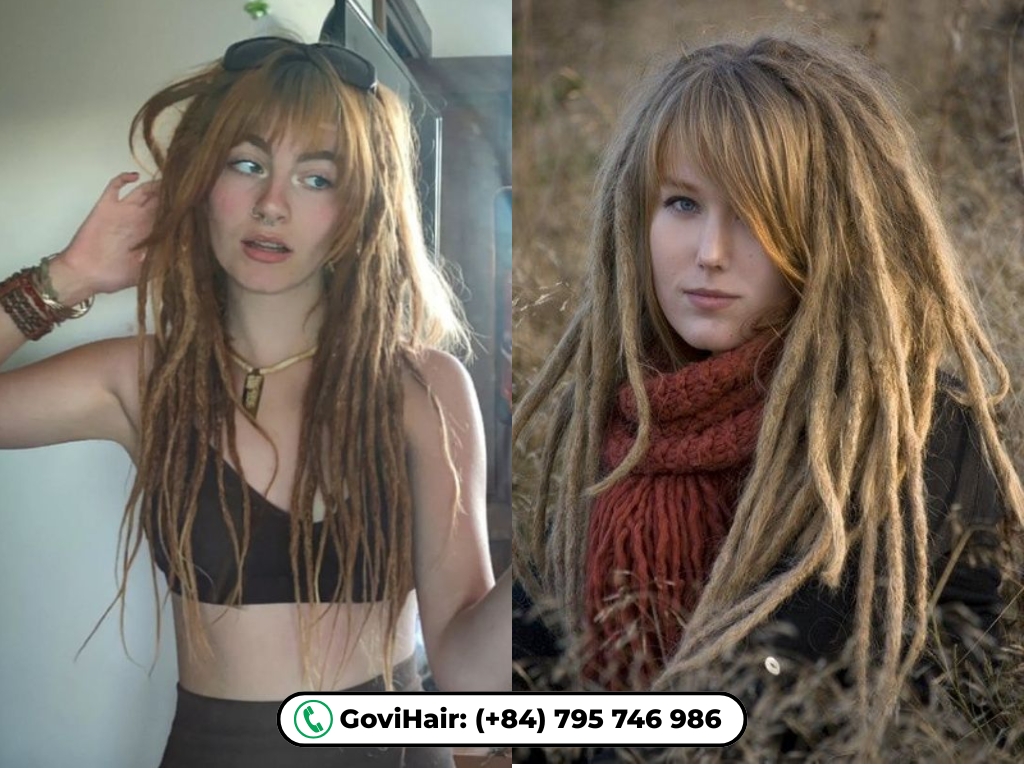 Dreadlocks with bang