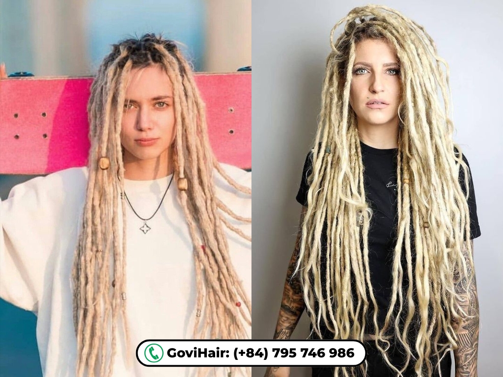 Blonde dreadlocks