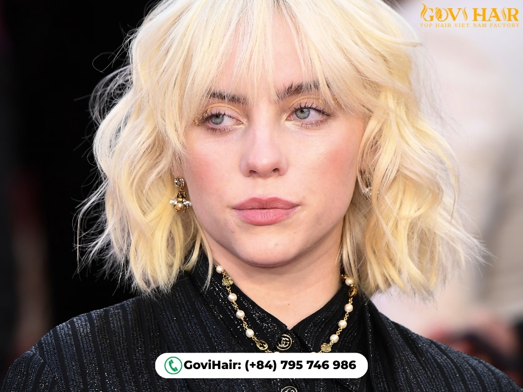 Wolf cut with romantic layers and heart-shaped bangs