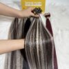 22 Inch Straight Mix Piano #2/613 Color V Tip Hair Extensions