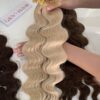 24 Inch Deep Wave Blonde Color U Tip Hair Extensions 100% Human Hair 7 24 Inch Deep Wave Blonde Color U Tip Hair Extensions