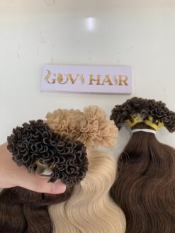 24 Inch Deep Wave Blonde Color U Tip Hair Extensions 100% Human Hair 5 Deep Wave Blonde Color U Tip Hair Extensions