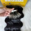 26 Inch Deep Wave Natural Black Color F Tip Hair Extensions
