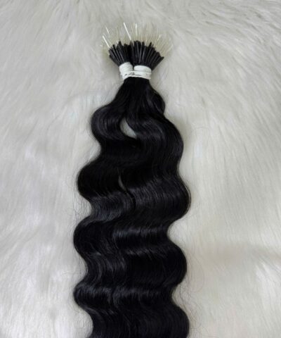 26 Inch Deep Wave Natural Black Color F Tip Hair Extensions 100% Human Hair 6 26 Inch Deep Wave Natural Black Color F Tip Hair Extensions 100% Human Hair