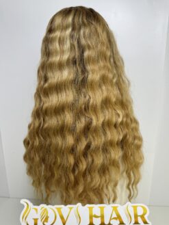 Natural Wavy Human Hair Closure Wig