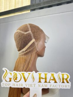 Straight Human Hair Full Lace Wig 22 Inch 250% Density #5 Medium Brown Color 8 Straight Human Hair Full Lace Wig 22 Inch 250% Density #5