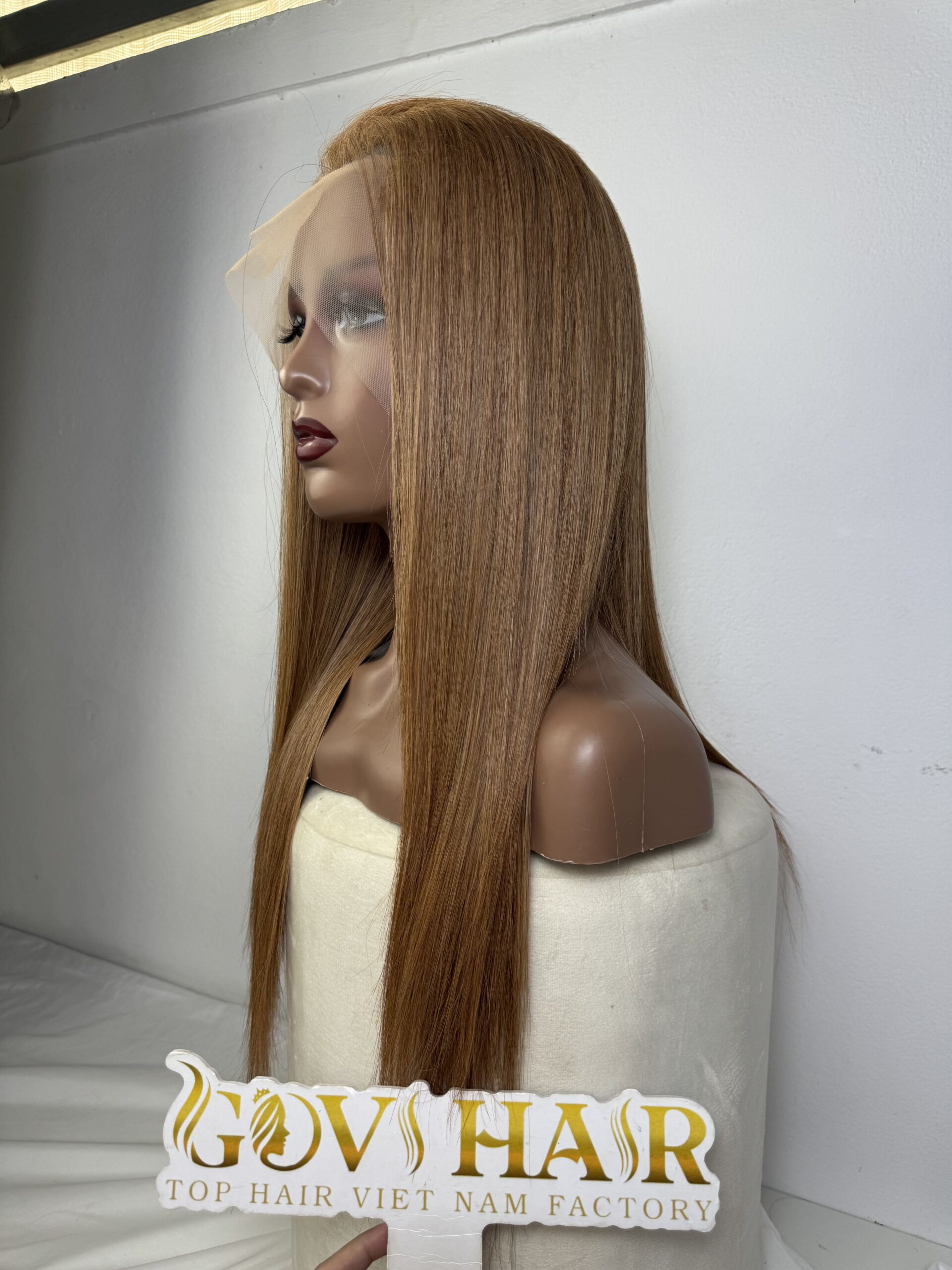Straight Human Hair Full Lace Wig 22 Inch 250% Density #5 Medium Brown Color 3 Straight Human Hair Full Lace Wig 22 Inch 250% Density #5 Medium Brown Color