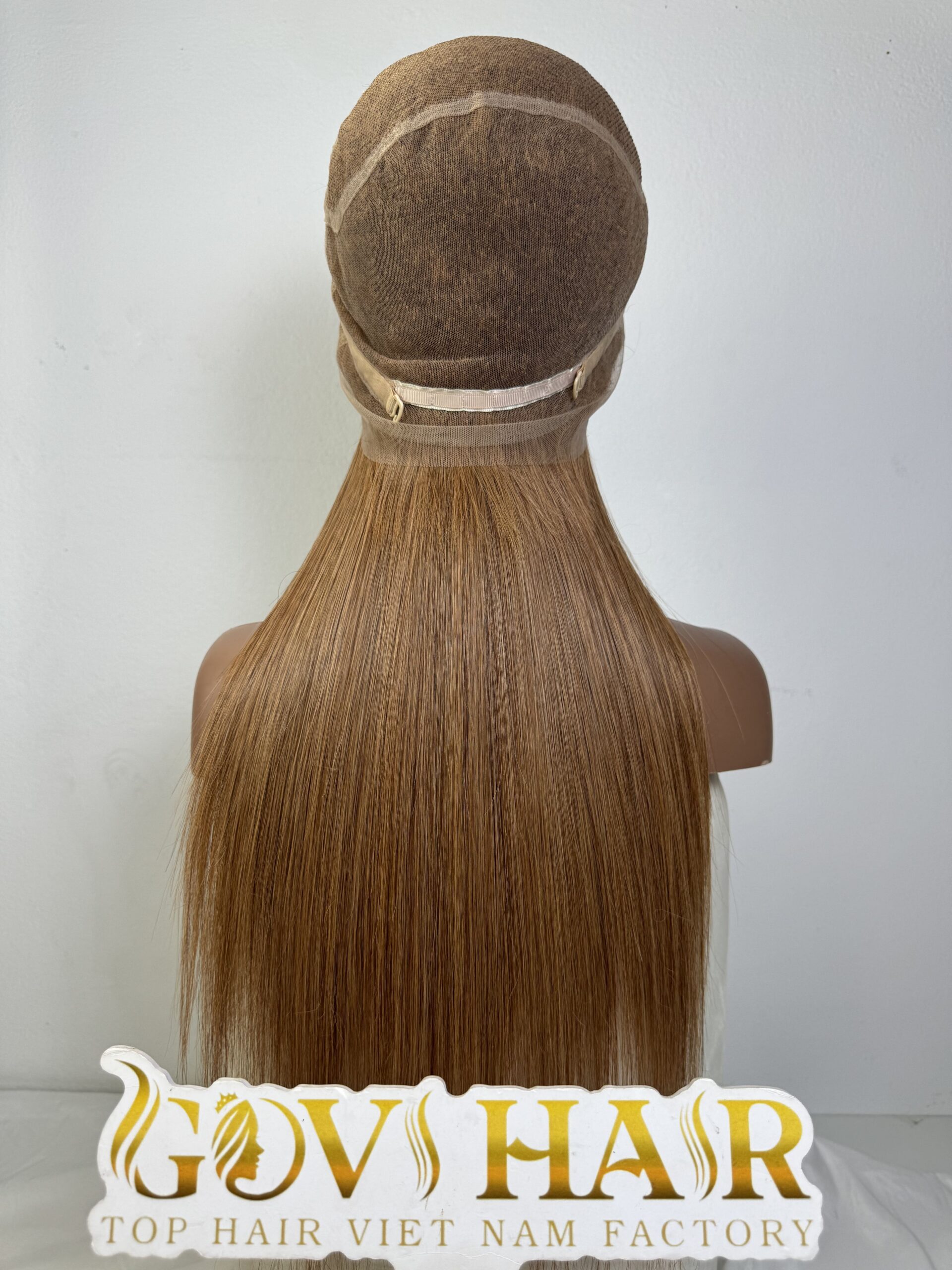 Straight Human Hair Full Lace Wig 22 Inch 250% Density #5 Medium Brown Color 2 Straight Human Hair Full Lace Wig 22 Inch 250% Density
