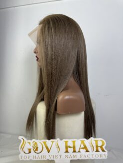 Straight Human Hair Full Lace Wig 24 Inch 250% Density