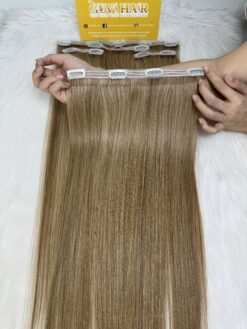 22 Inch Straight Mix Piano Color Clip In Hair Extensions