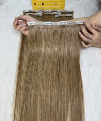 22 Inch Straight Mix Piano Color Clip In Hair Extensions