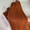 24 Inch Straight #350 Ginger Copper H6 Feather Hair Extensions