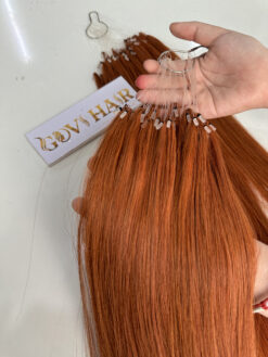Straight #350 Ginger Copper H6 Feather Hair Extensions