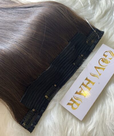 26 Inch Straight #3 Dark Brown Halo Hair Extensions