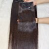 24 Inch Straight #4 Chocolate Brown Color Clip In Hair Extensions Human Hair