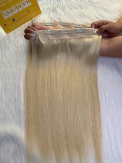 #60 Blonde Color Halo Hair Extensions