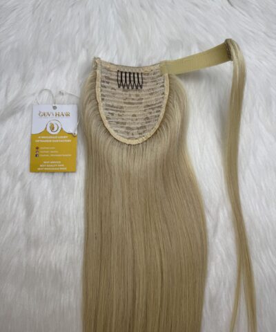 26 Inch Straight #613 Blonde Color Ponytail Hair Extensions