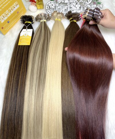 28 Inch Straight Tape In Hair Extensions #99j Burgundy Color