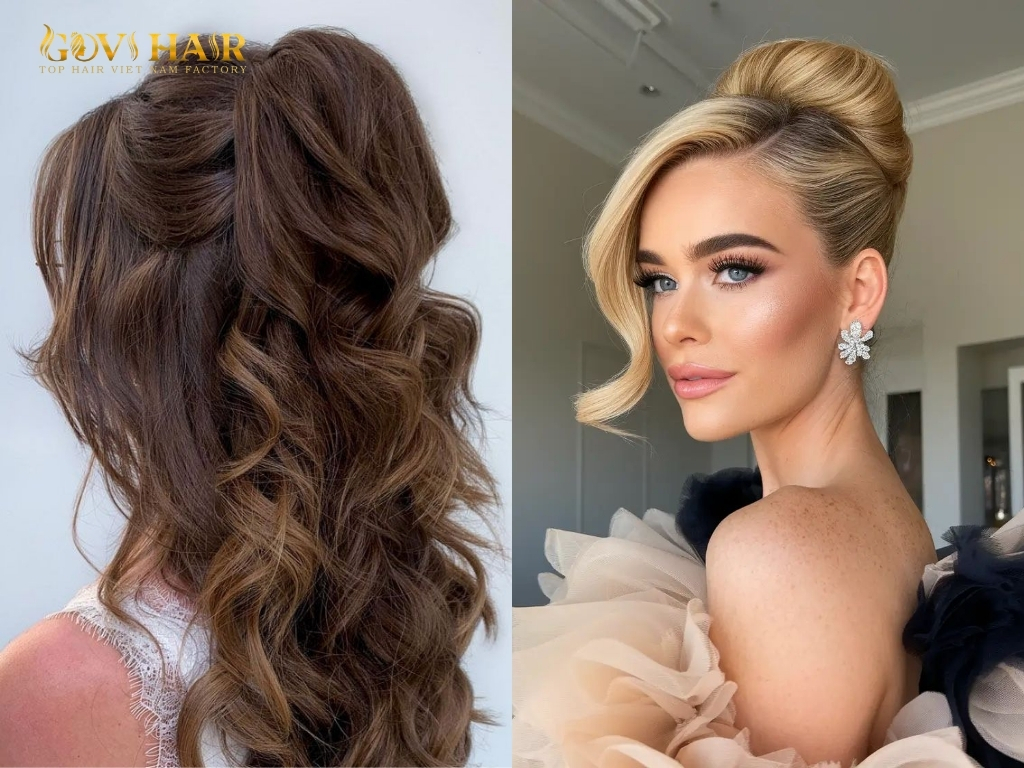 50 Inch Hair: How Long Is It & Is It Worth It? 8 50 inch hair styled into elegant updo and formal hairstyle