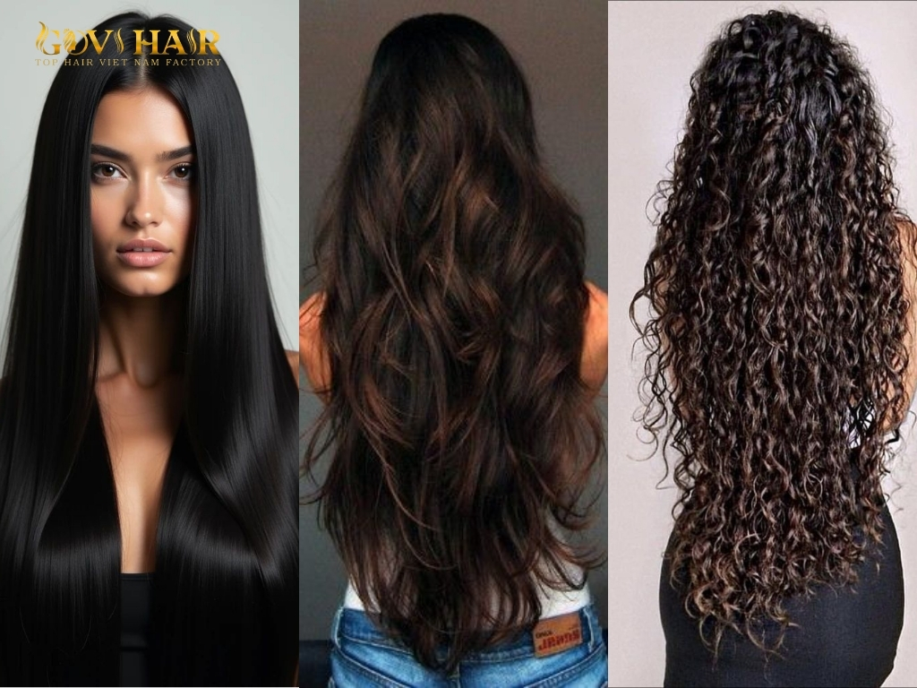 50 Inch Hair: How Long Is It & Is It Worth It? 6 50 inch hair textures including straight wavy and curly human hair