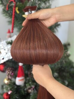 Bulk Human Hair for Braiding 26 Inch #30 Auburn Brown