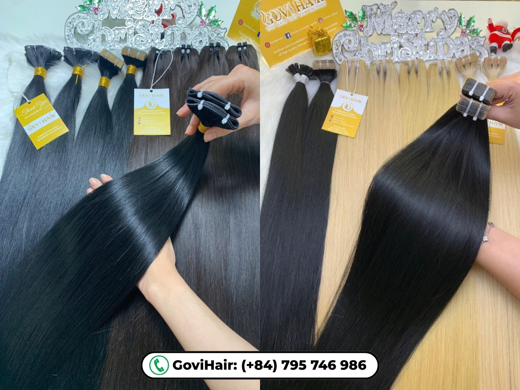 High-quality hair extensions at GoviHair can add length to your Chinese braided hairstyles