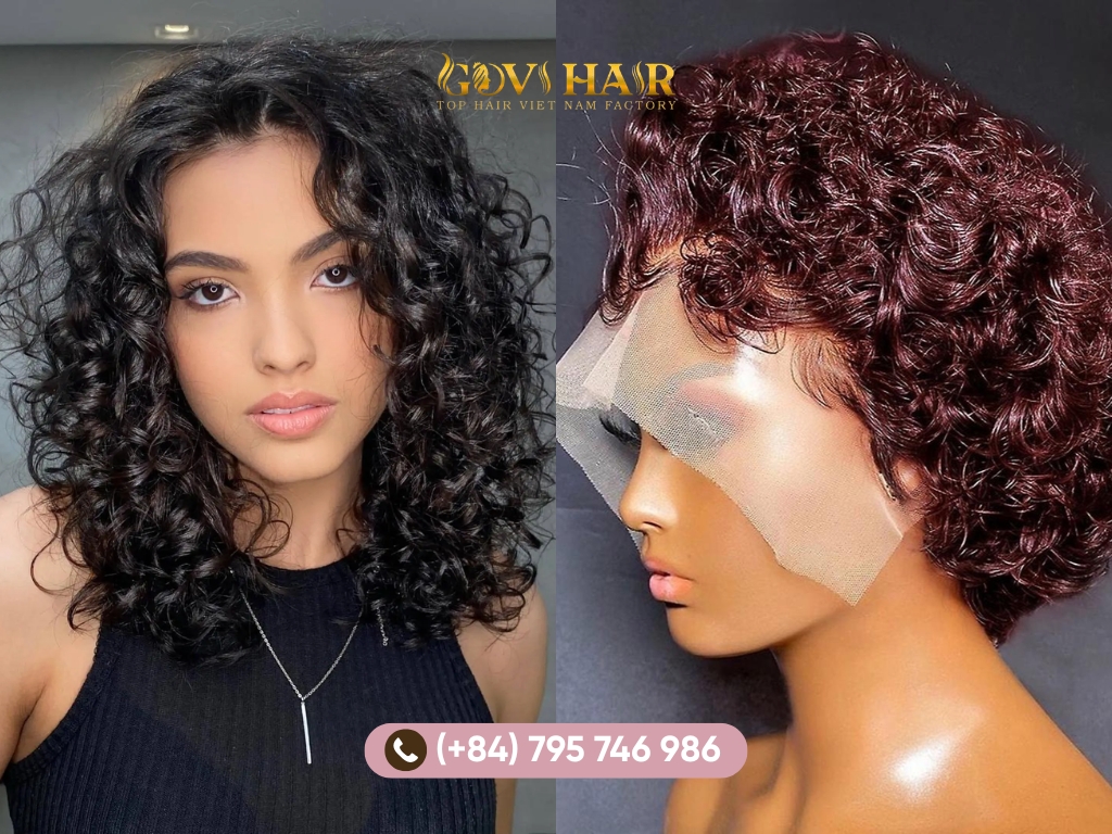 Curly hair length chart measurements refer to the hair's stretched length