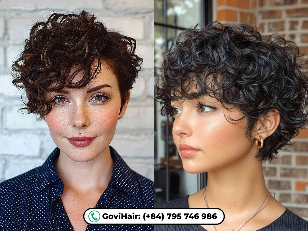Pixie curly hair