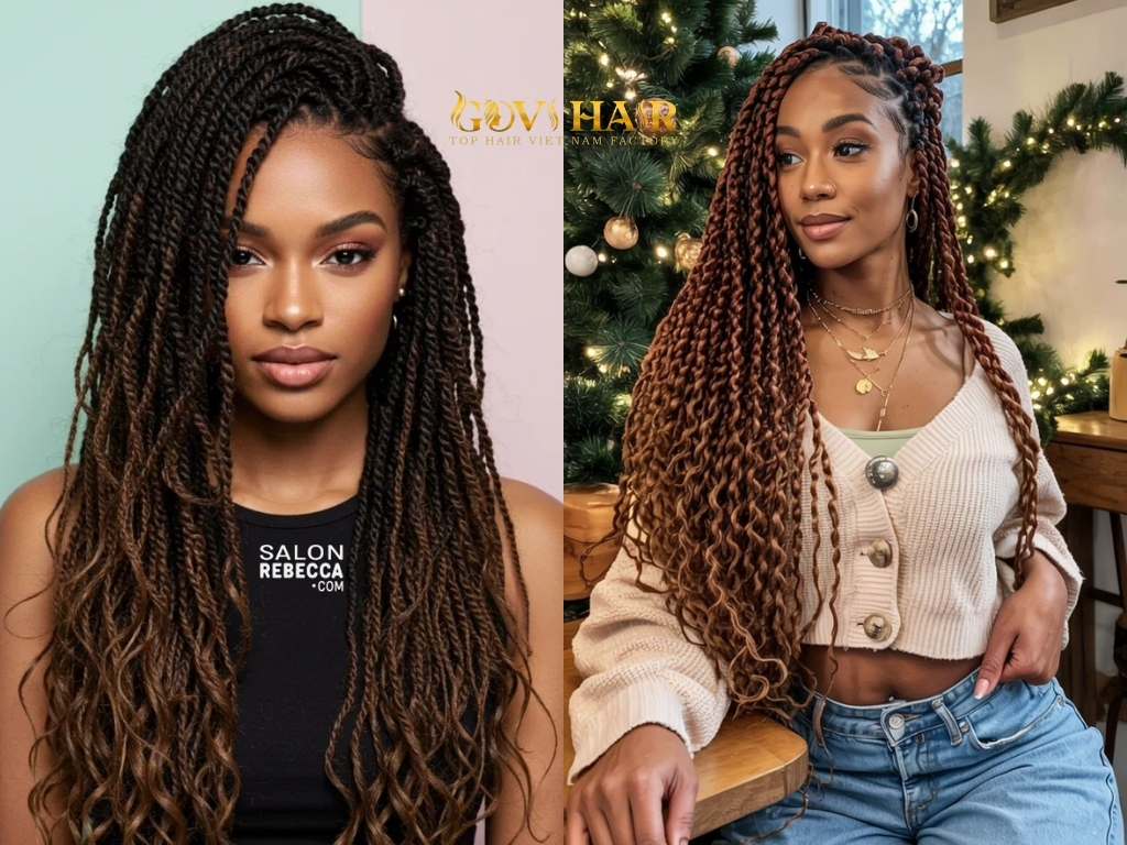 Hairstyles for naturally curly hair thrive on length