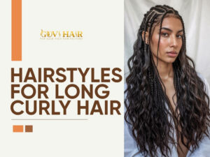 hairstyles for long curly hair​