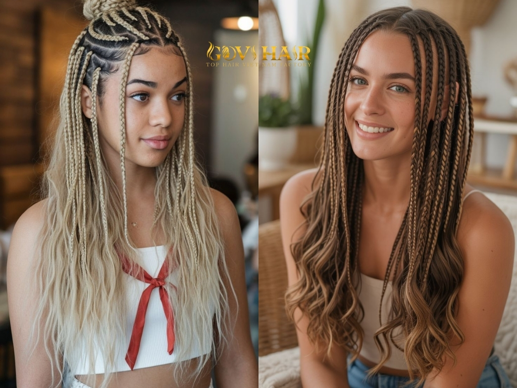 Virgin hair is another suitable choice for long curly looks