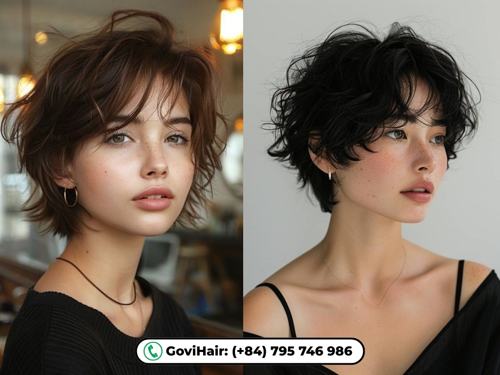 Grow-out pixie cut
