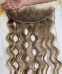 HD Lace Frontal 13x4 Natural Wave 26 Inch Mix Piano Color