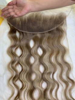 HD Lace Frontal 13x4 Natural Wave 26 Inch Mix Piano Color
