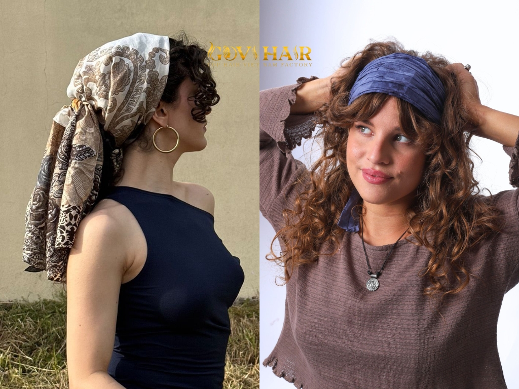 Boho fabric headbands were iconic in the late 1960s and 70s
