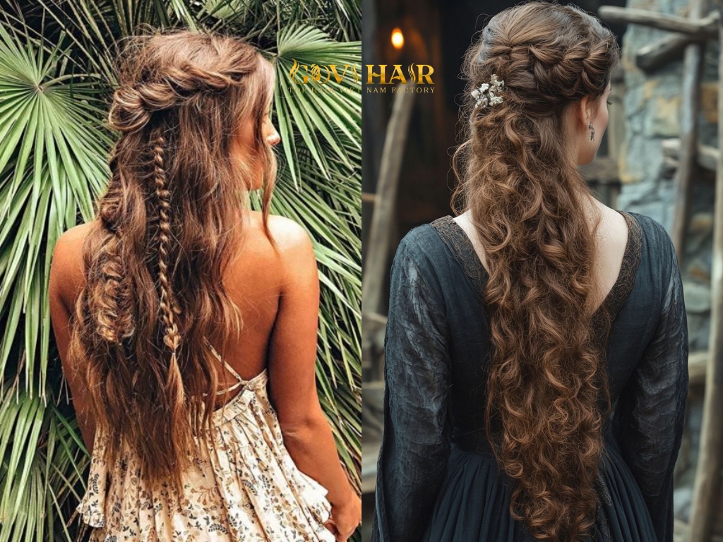 Loose, voluminous waves inspired by gypsy culture