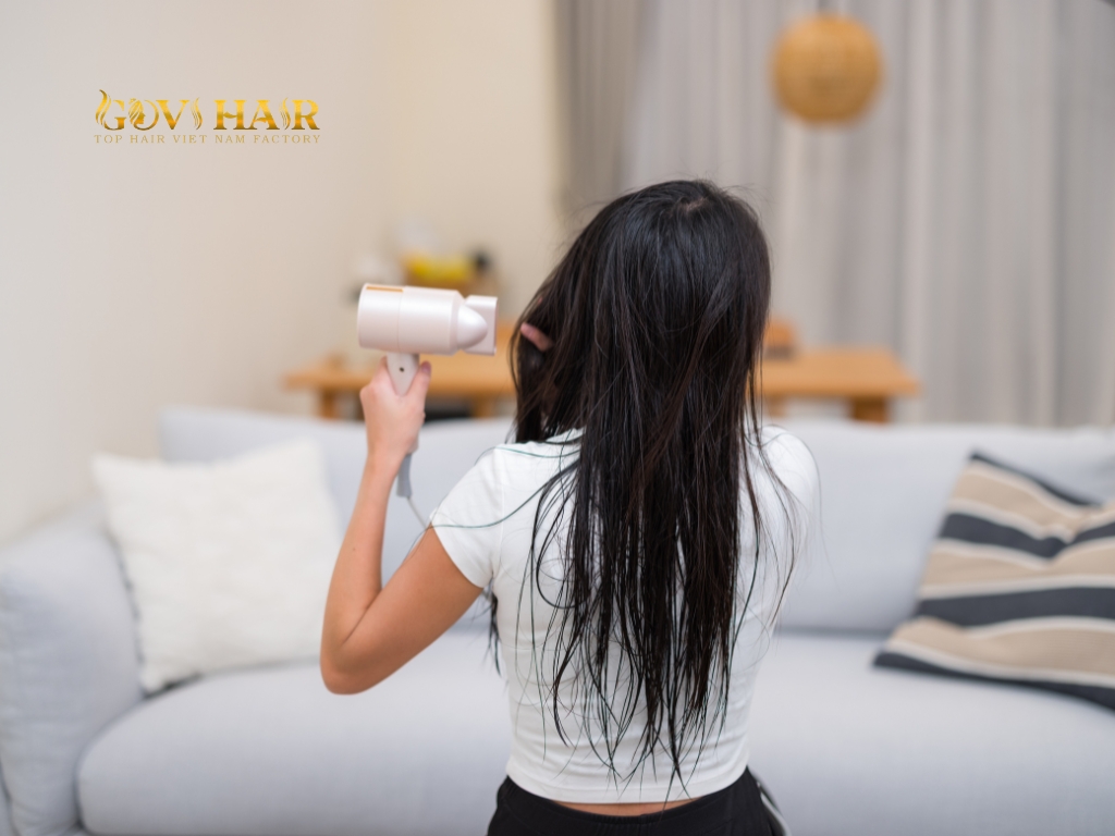 Using flat irons, curling wands, or high-heat blow dryers can cause "flash drying"