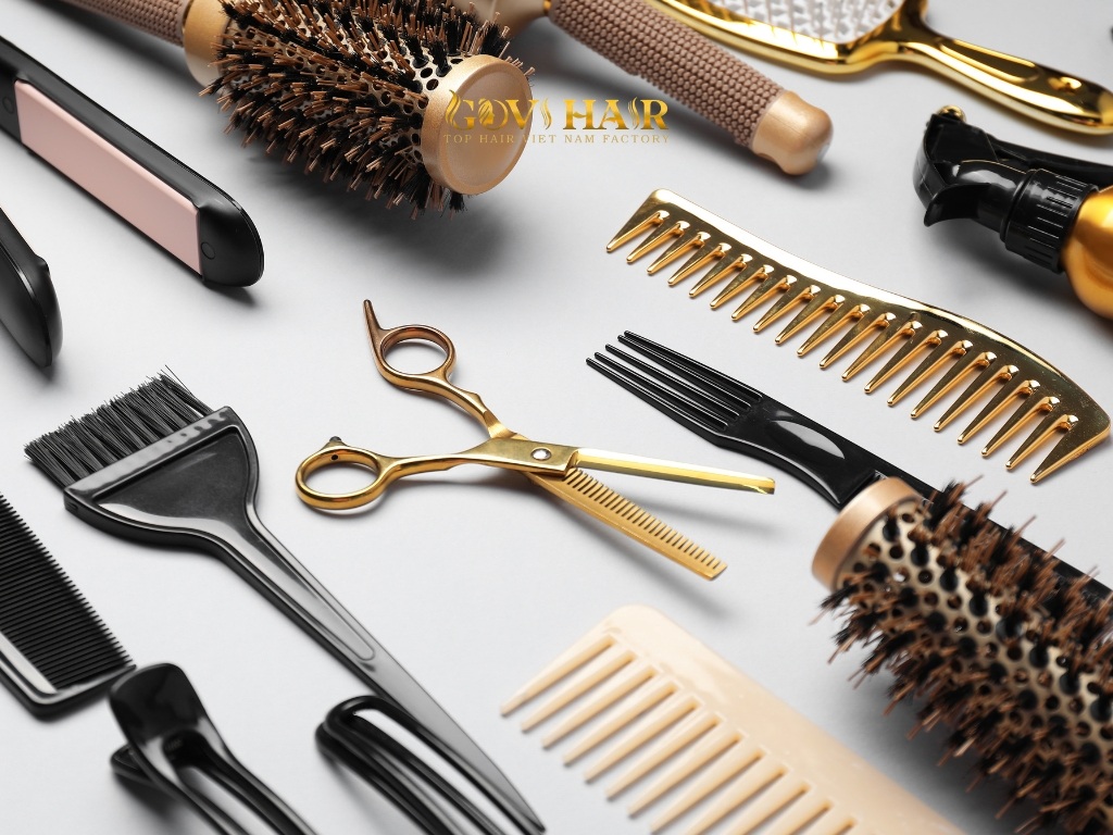 Gather the right tools and products before get red dye out of hair